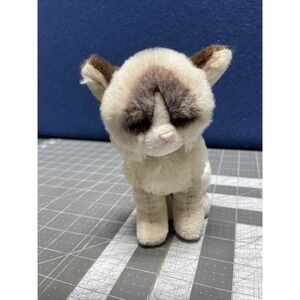 Gund Grumpy Cat Plush Tan Brown Blue‎ Eyes #4046082 Stuffed Animal 6" Siamese
